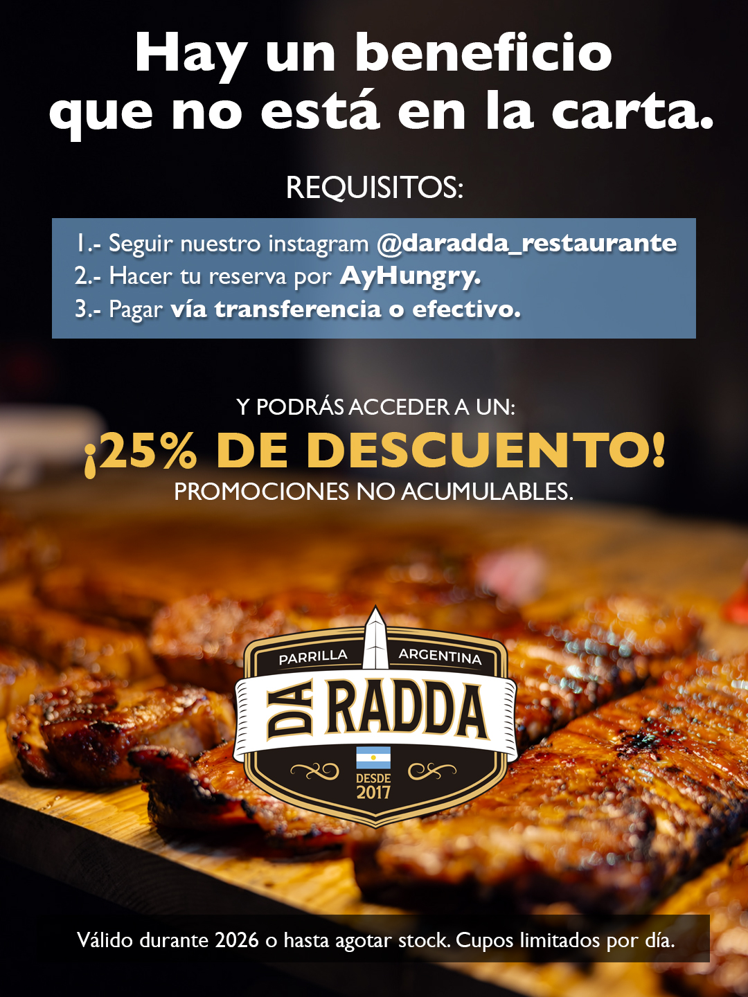 Da Radda - Beneficio corporativo 25% de descuento